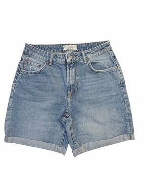 We The Free Mid Wash Rolled-Hem Denim Shorts